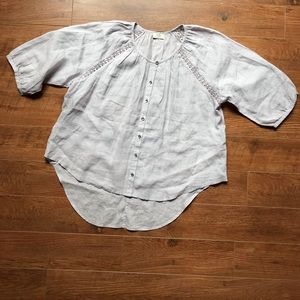 Wrap London linen top